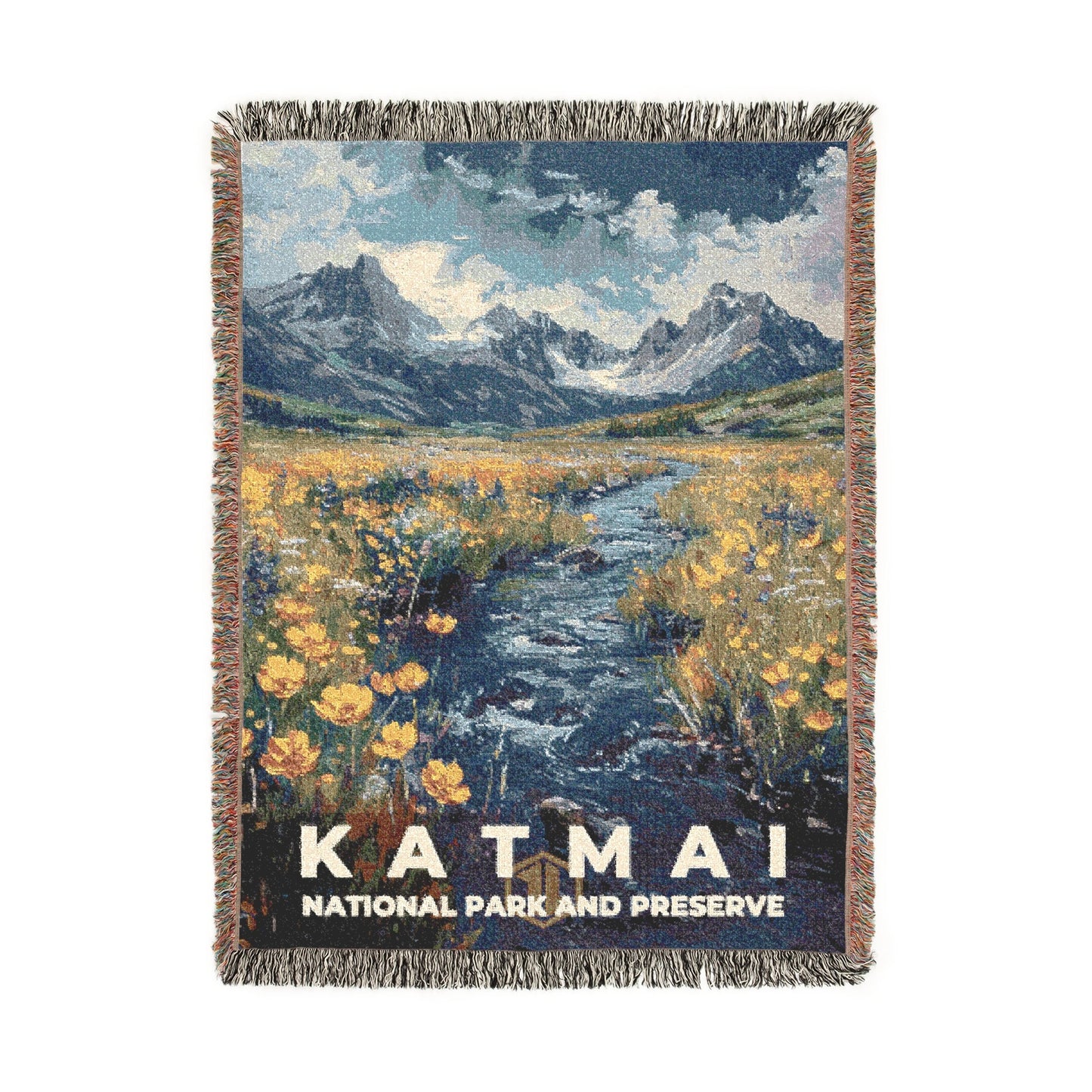 Katmai National Park Woven Blanket | S14