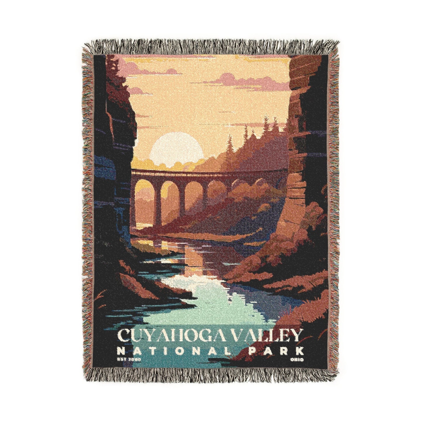 Cuyahoga Valley National Park Woven Blanket | S03