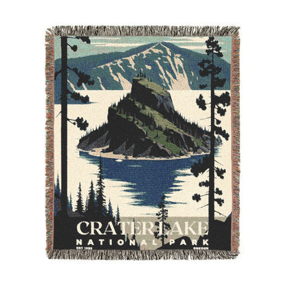Crater Lake National Park Woven Blanket | S03