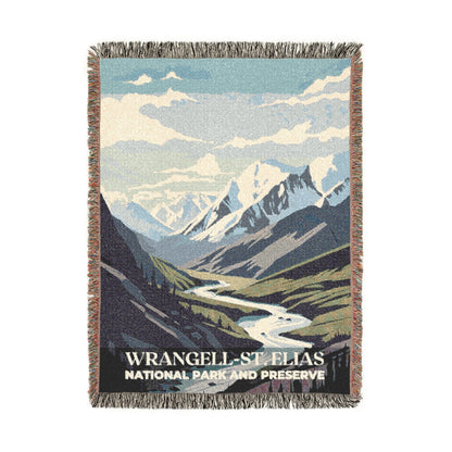 Wrangell-St. Elias National Park Woven Blanket | S01