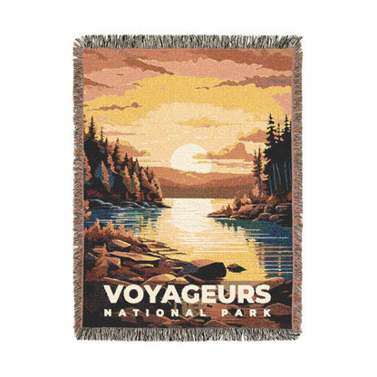 Voyageurs National Park Woven Blanket | S06