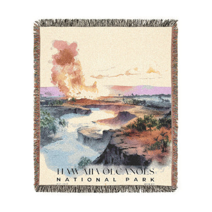 Hawaii Volcanoes National Park Woven Blanket | S04