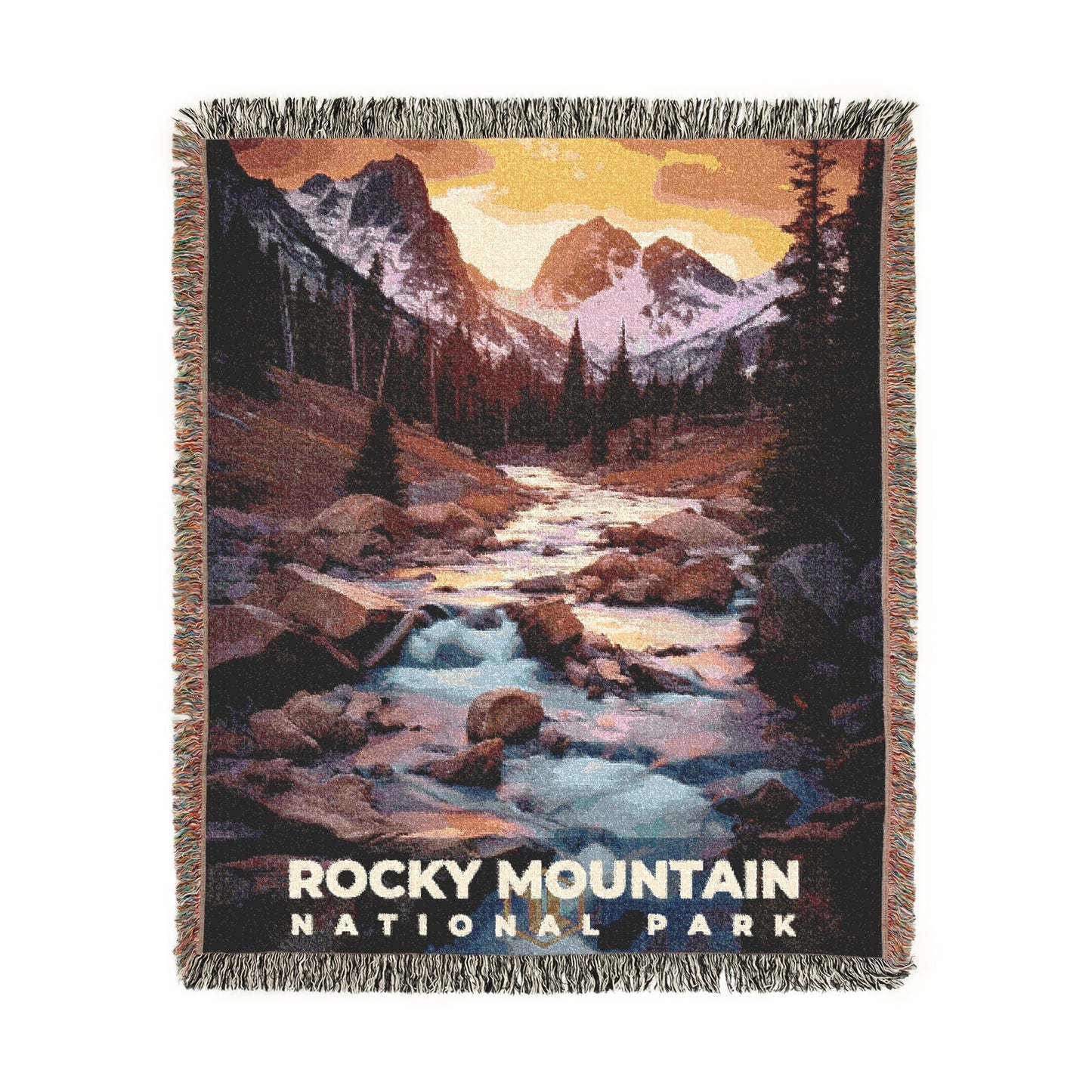 Rocky Mountain National Park Woven Blanket | S10