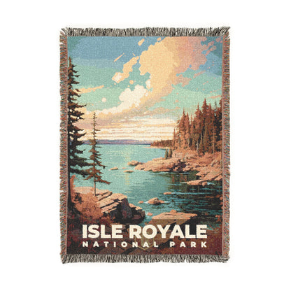 Isle Royale National Park Woven Blanket | S06