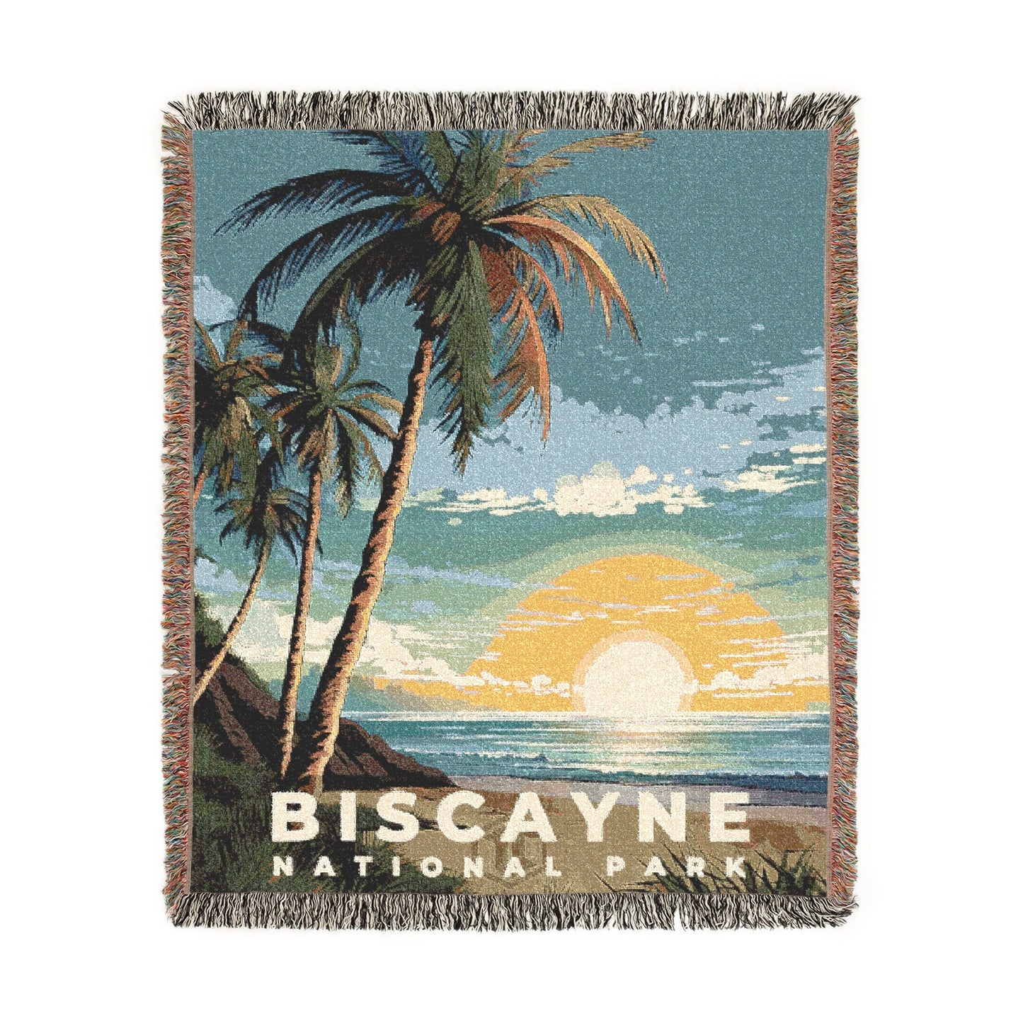 Biscayne National Park Woven Blanket | S07