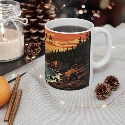 Acadia National Park Mug | White Ceramic Mug (11oz, 15oz)