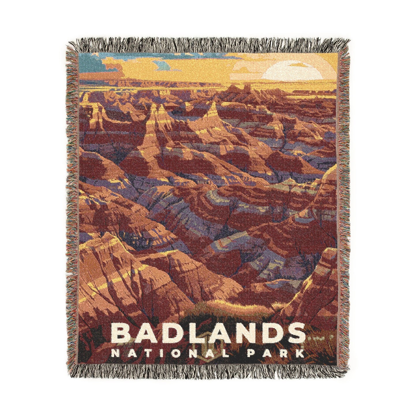Badlands National Park Woven Blanket | S11