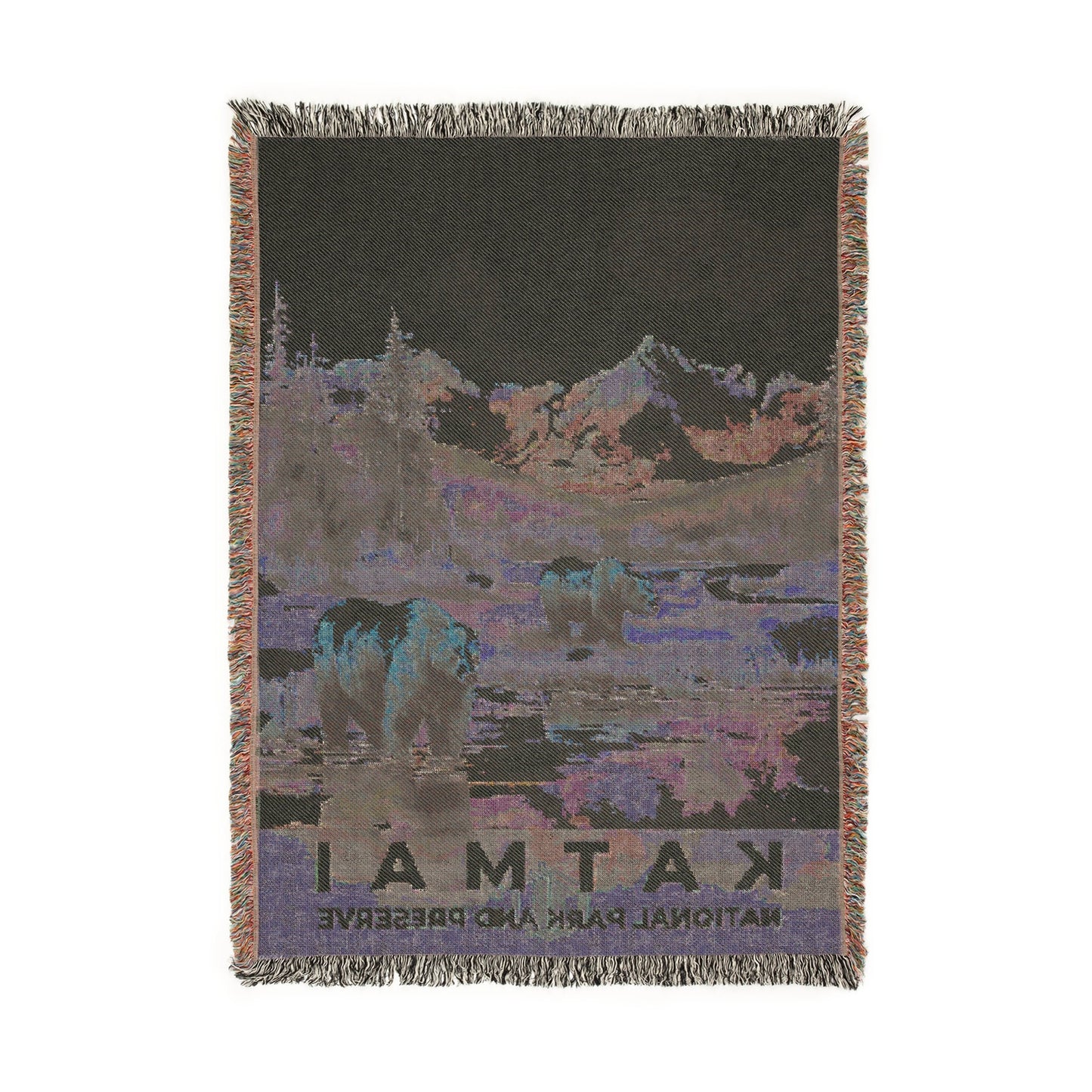 Katmai National Park Woven Blanket | S08