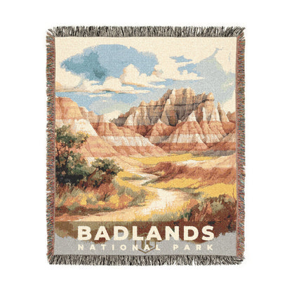 Badlands National Park Woven Blanket | S08