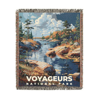 Voyageurs National Park Woven Blanket | S18