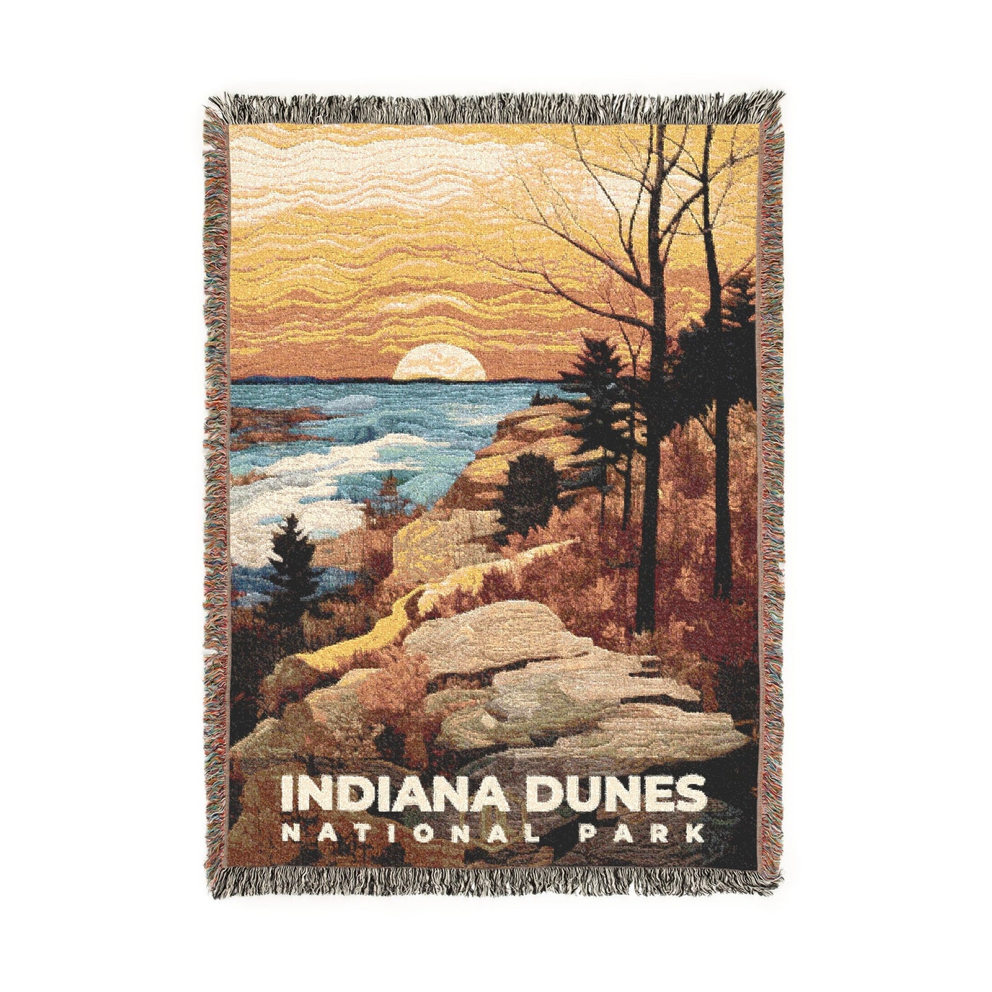 Indiana Dunes National Park Woven Blanket | S09