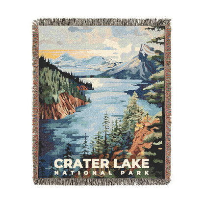 Crater Lake National Park Woven Blanket | S09