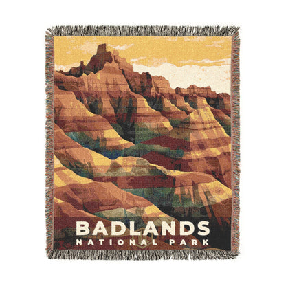 Badlands National Park Woven Blanket | S20