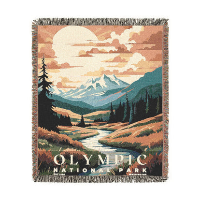 Olympic National Park Woven Blanket | S05