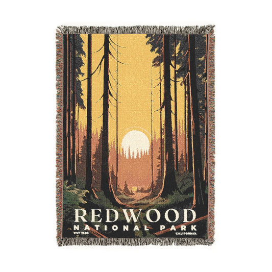 Redwood National Park Woven Blanket | S03