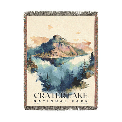 Crater Lake National Park Woven Blanket | S04