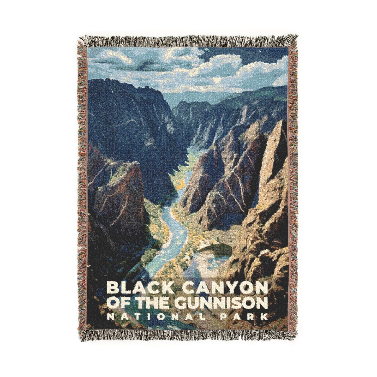 Black Canyon of the Gunnison National Park Woven Blanket | S10