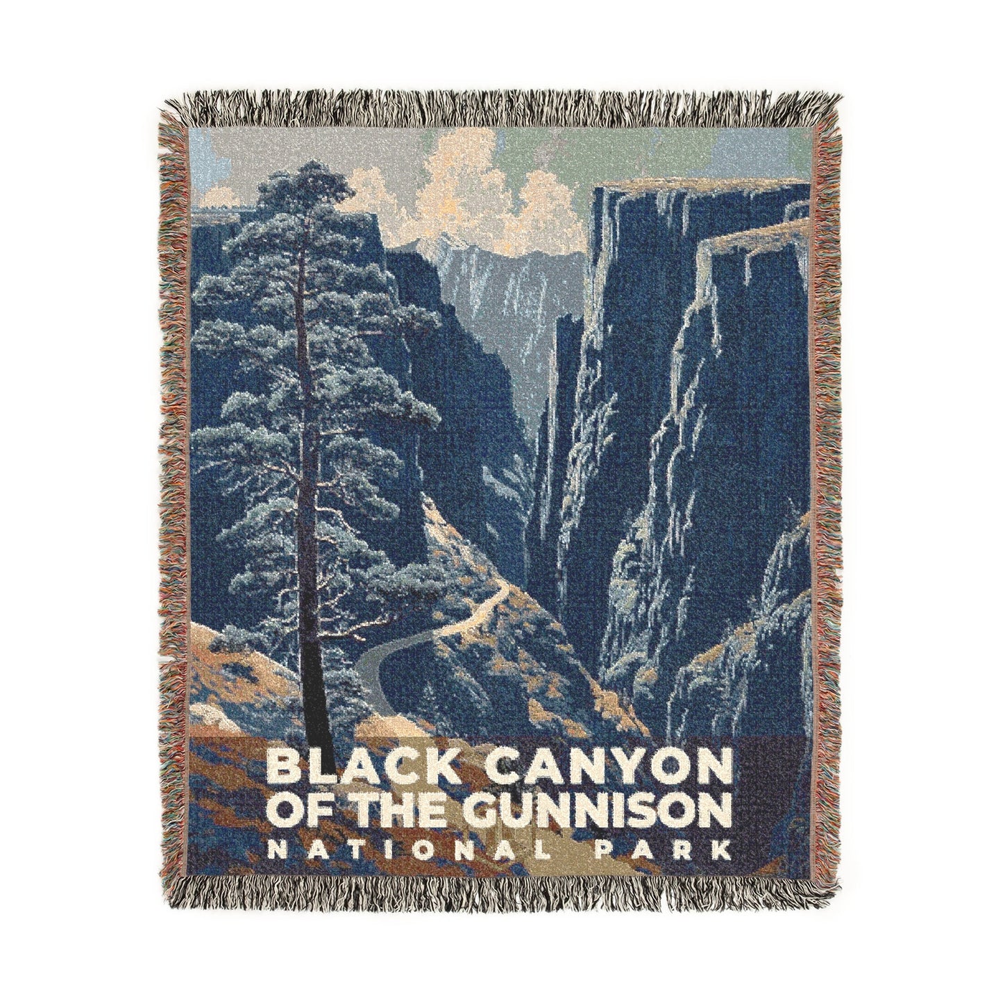 Black Canyon of the Gunnison National Park Woven Blanket | S19