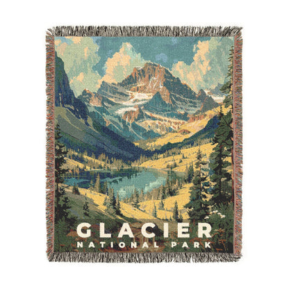 Glacier National Park Woven Blanket | S11
