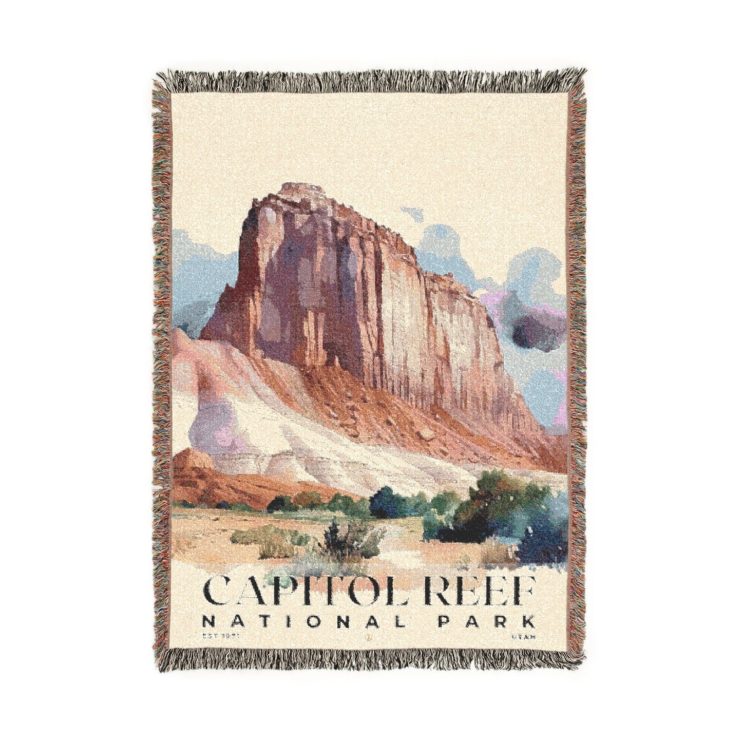 Capitol Reef National Park Woven Blanket | S04