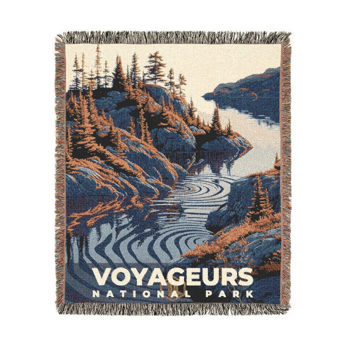 Voyageurs National Park Woven Blanket | S19