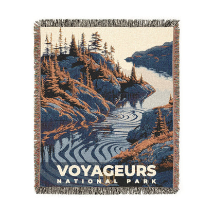 Voyageurs National Park Woven Blanket | S19