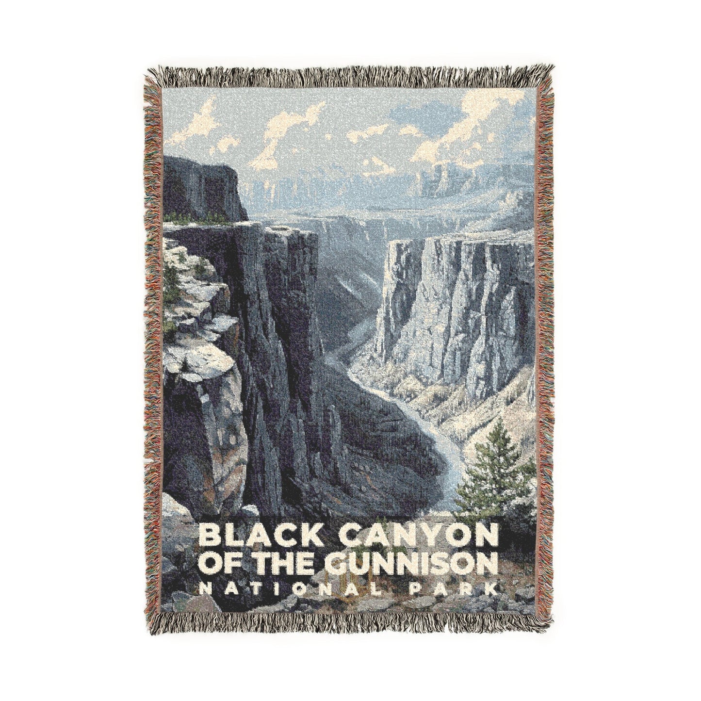Black Canyon of the Gunnison National Park Woven Blanket | S17