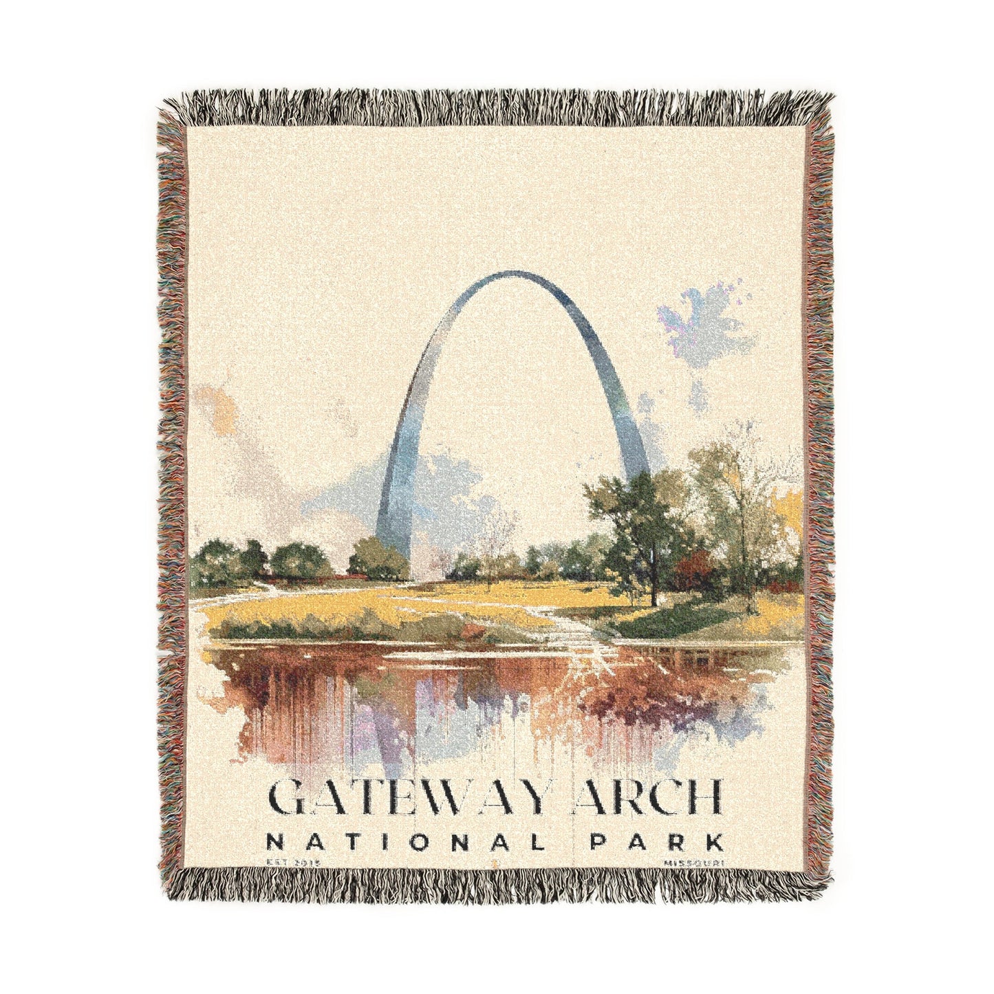 Gateway Arch National Park Woven Blanket | S04