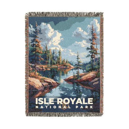 Isle Royale National Park Woven Blanket | S18