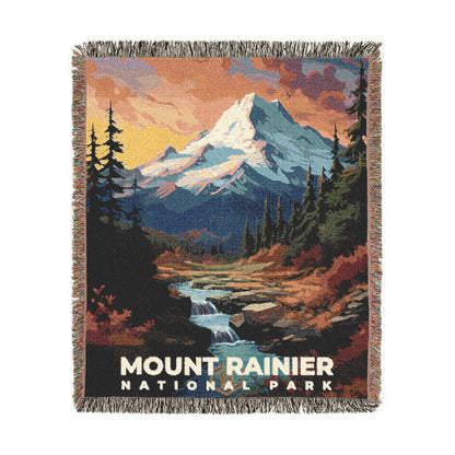 Mount Rainier National Park Woven Blanket | S07