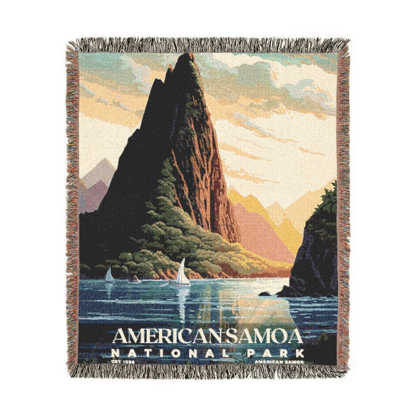 American Samoa National Park Woven Blanket | S03