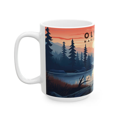 Olympic National Park Mug | White Ceramic Mug (11oz, 15oz)