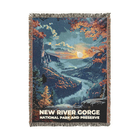 New River Gorge National Park Woven Blanket | S16