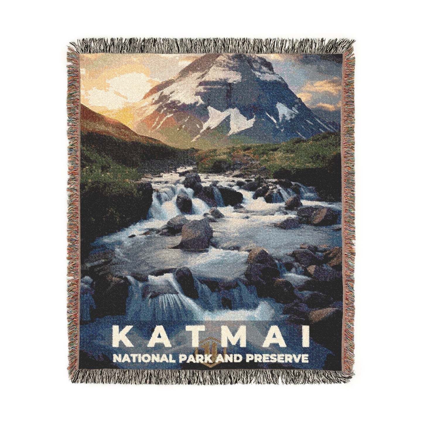Katmai National Park Woven Blanket | S10