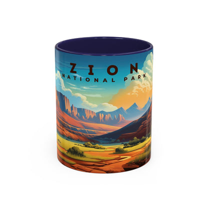 Zion National Park Mug | Accent Coffee Mug (11, 15oz)