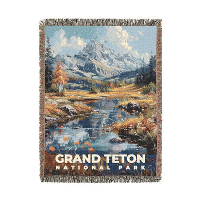Grand Teton National Park Woven Blanket | S14