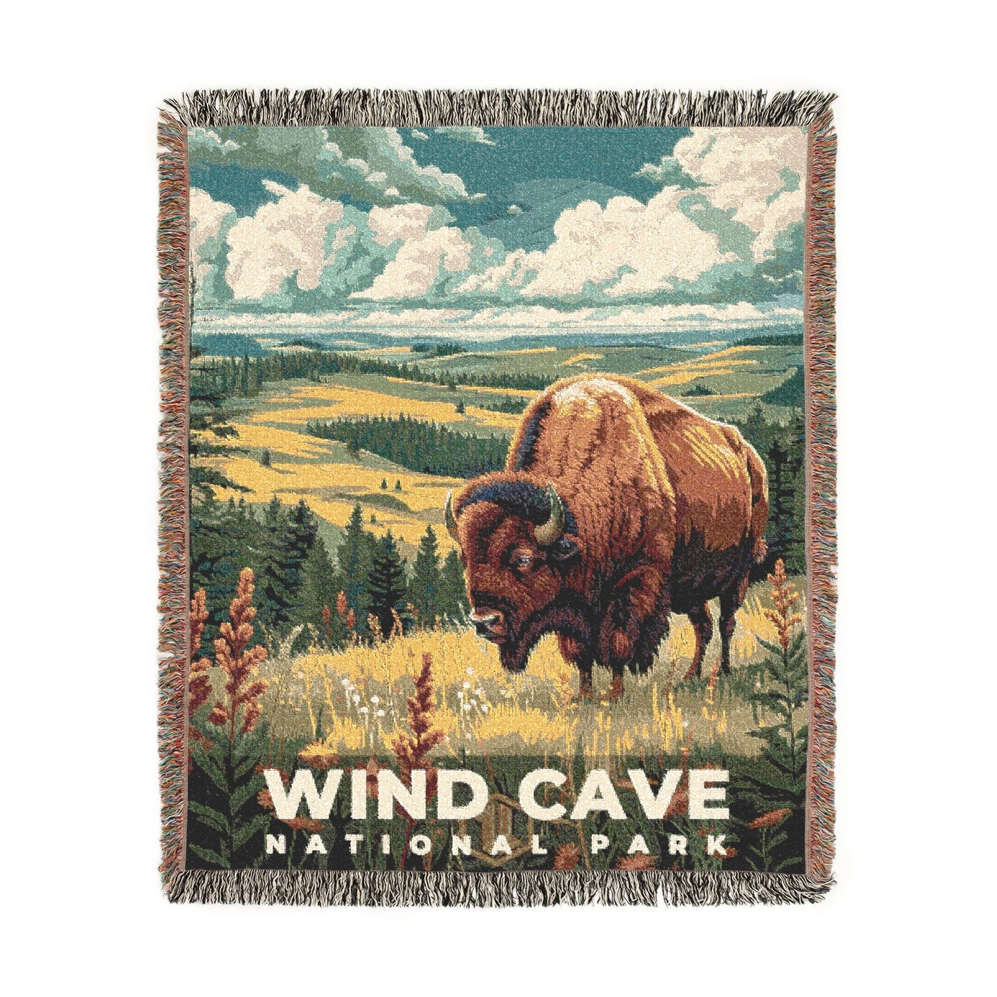 Wind Cave National Park Woven Blanket | S11
