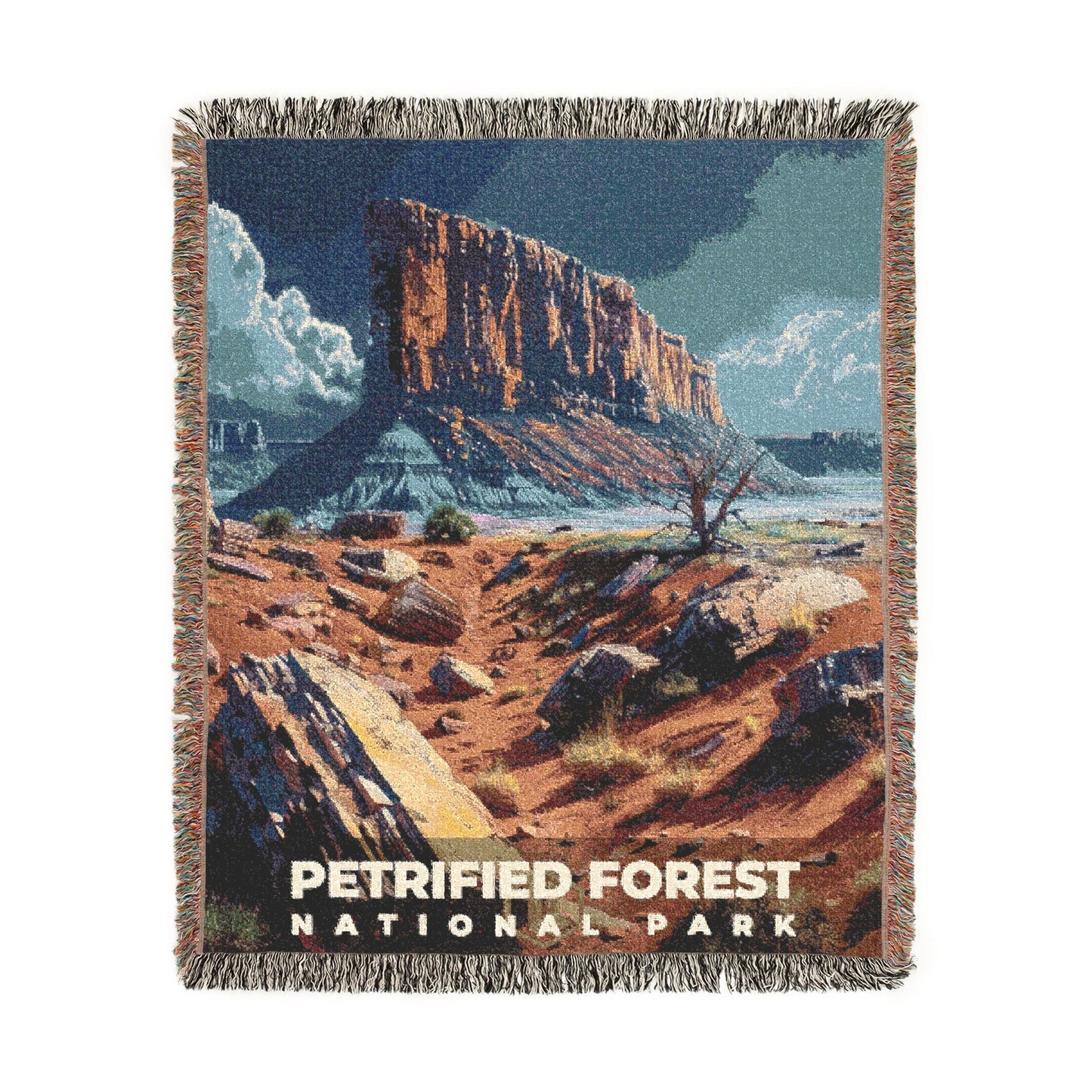 Petrified Forest National Park Woven Blanket | S16