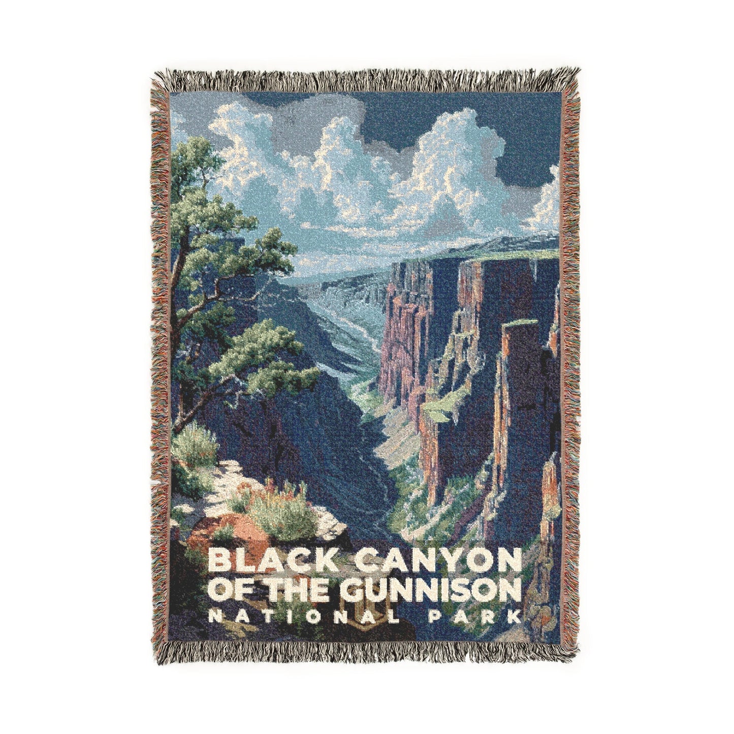 Black Canyon of the Gunnison National Park Woven Blanket | S18