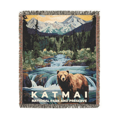 Katmai National Park Woven Blanket | S09