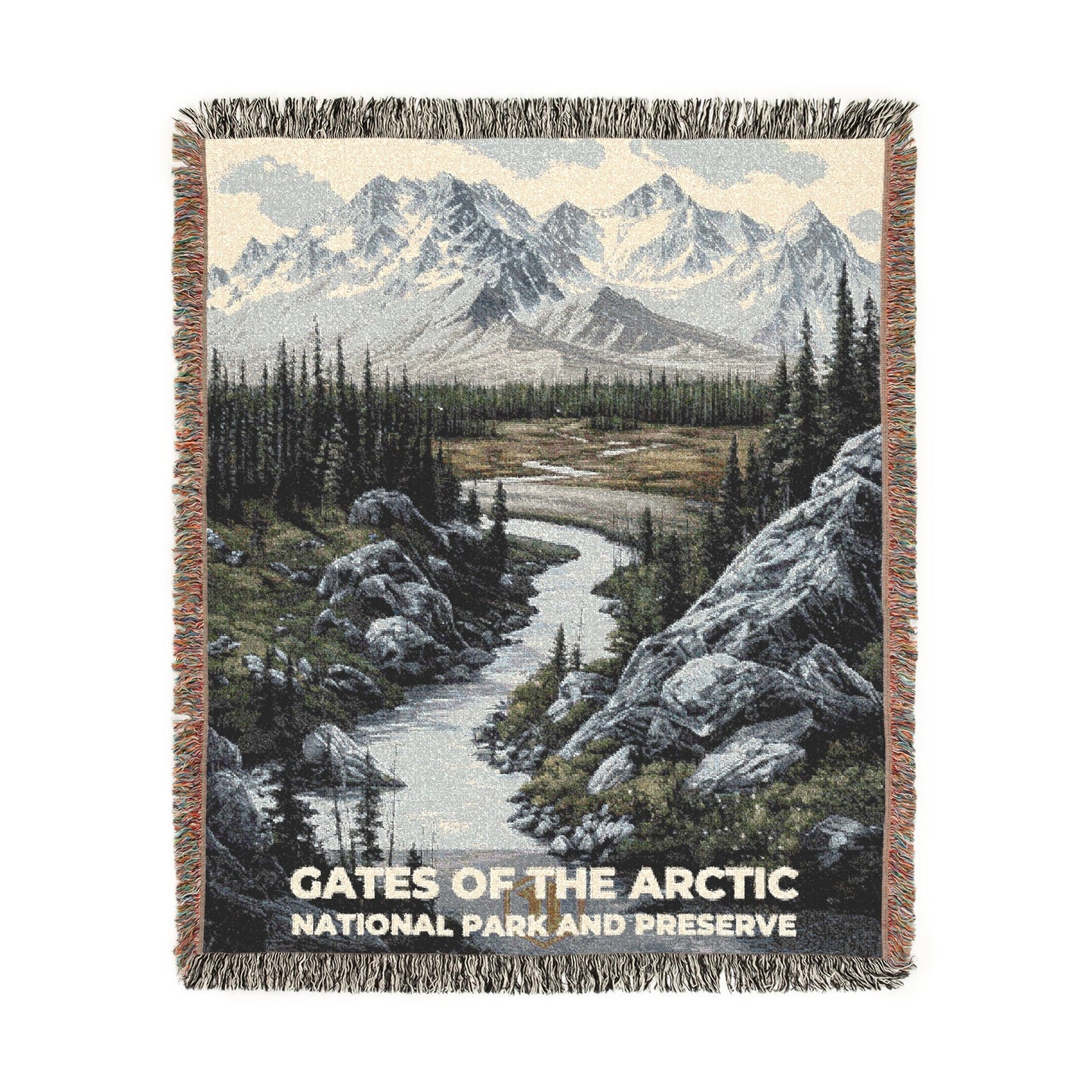 Gates of the Arctic National Park Woven Blanket | S17