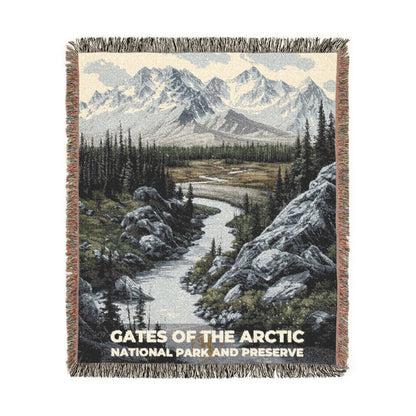 Gates of the Arctic National Park Woven Blanket | S17