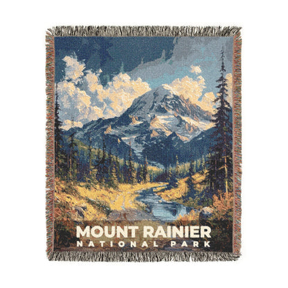 Mount Rainier National Park Woven Blanket | S14