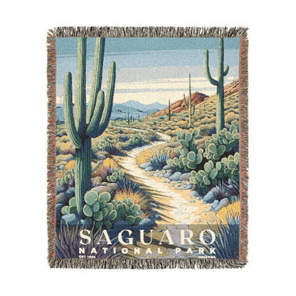 Saguaro National Park Woven Blanket | S02