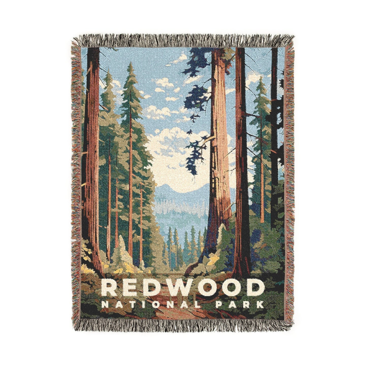 Redwood National Park Woven Blanket | S06