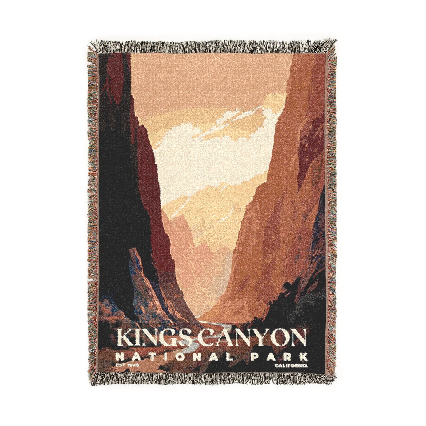 Kings Canyon National Park Woven Blanket | S03