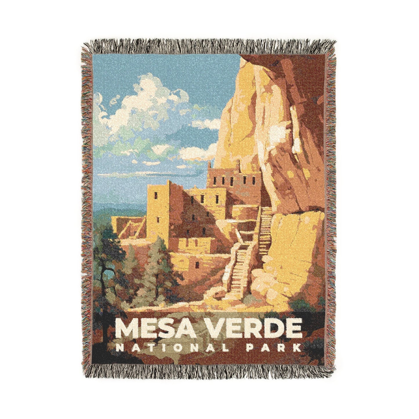 Mesa Verde National Park Woven Blanket | S06