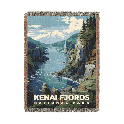 Kenai Fjords National Park Woven Blanket | S07