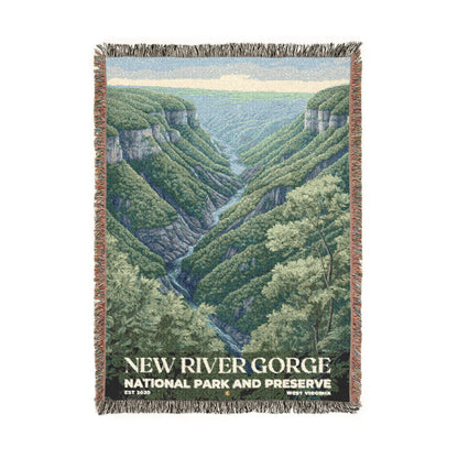 New River Gorge National Park Woven Blanket | S02