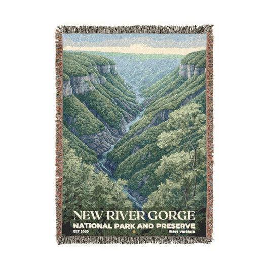 New River Gorge National Park Woven Blanket | S02